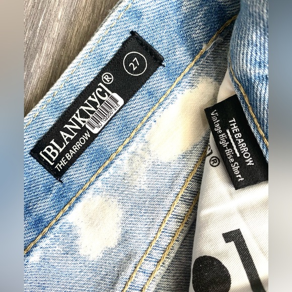 💘NWT BLANKNYC THE BARROW VINTAGE HIGH RISE SHORT BLEACHED TIE DYE SIZE 27 or 4! - Picture 8 of 12
